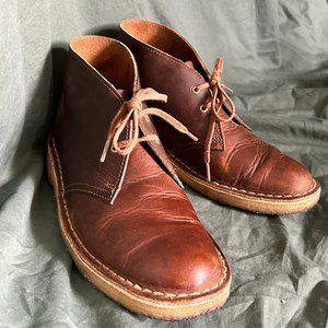 Ladies Brown Leather Clark's Desert Boots